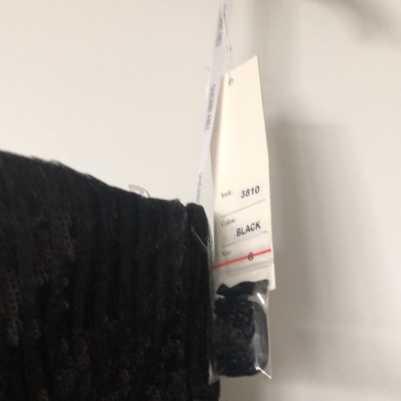 Sherri Hill black high/low strapless gown - Picture 5 of 10